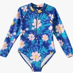 5/$25 Floral Long Sleeve Swimsuit 2/3T